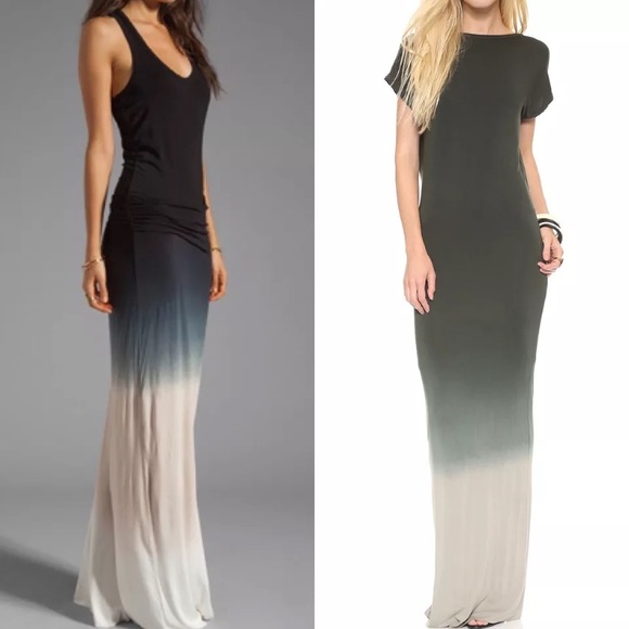 Young Fabulous & Broke Dresses & Skirts - YF&B • olive green ombré racerback maxi dress
